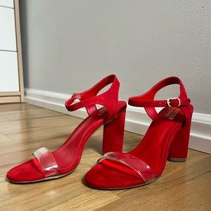 Bleecker & Bond Viola Sandal - color red, size 6.5